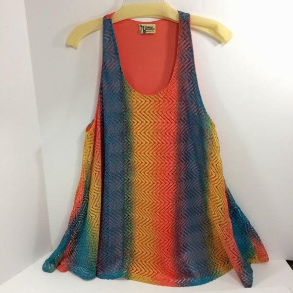 Show Me Your MuMu Dresses & Skirts - Show Me Your MuMu Rainbow Mini Dress M